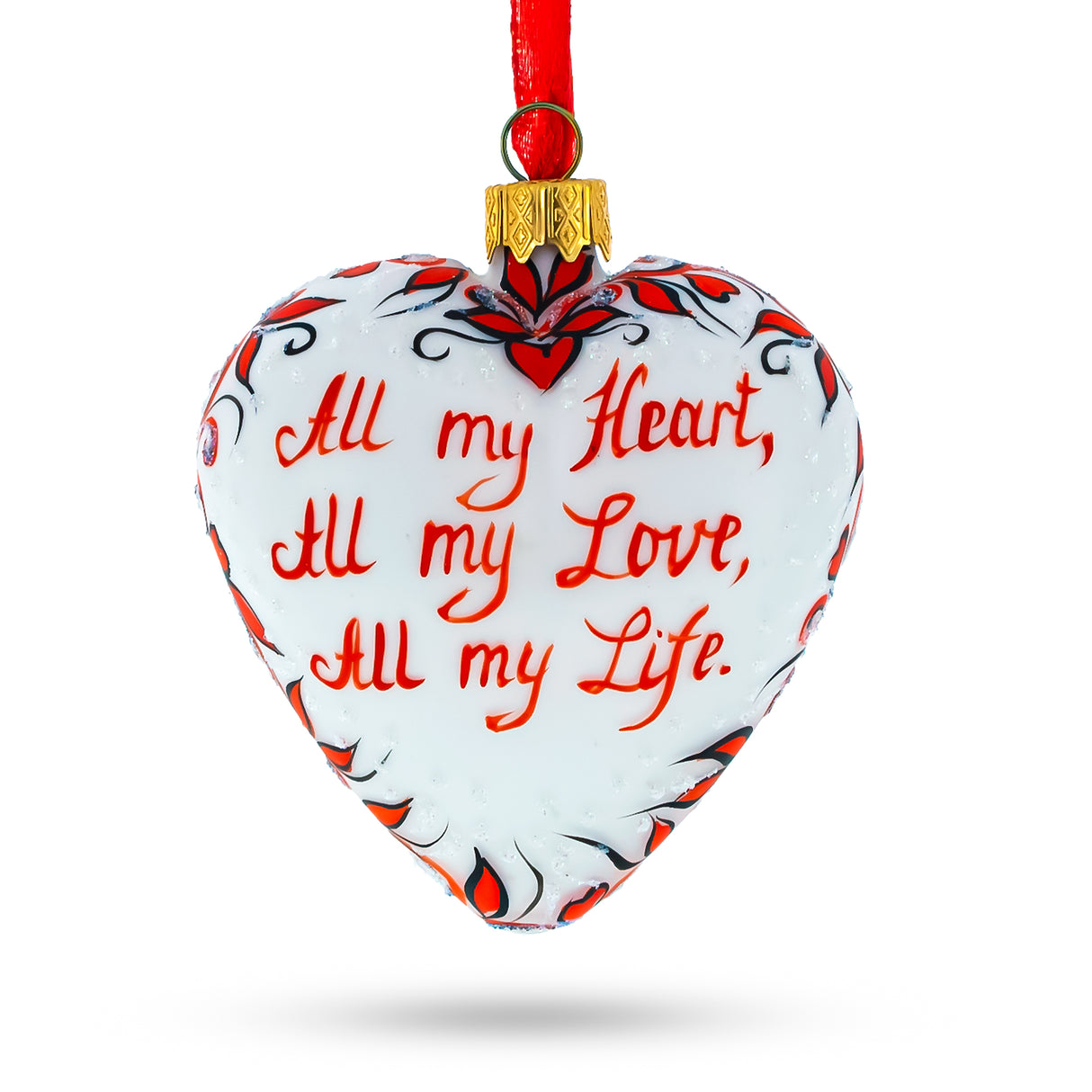 Buy Christmas Ornaments Hearts by BestPysanky Online Gift Ship