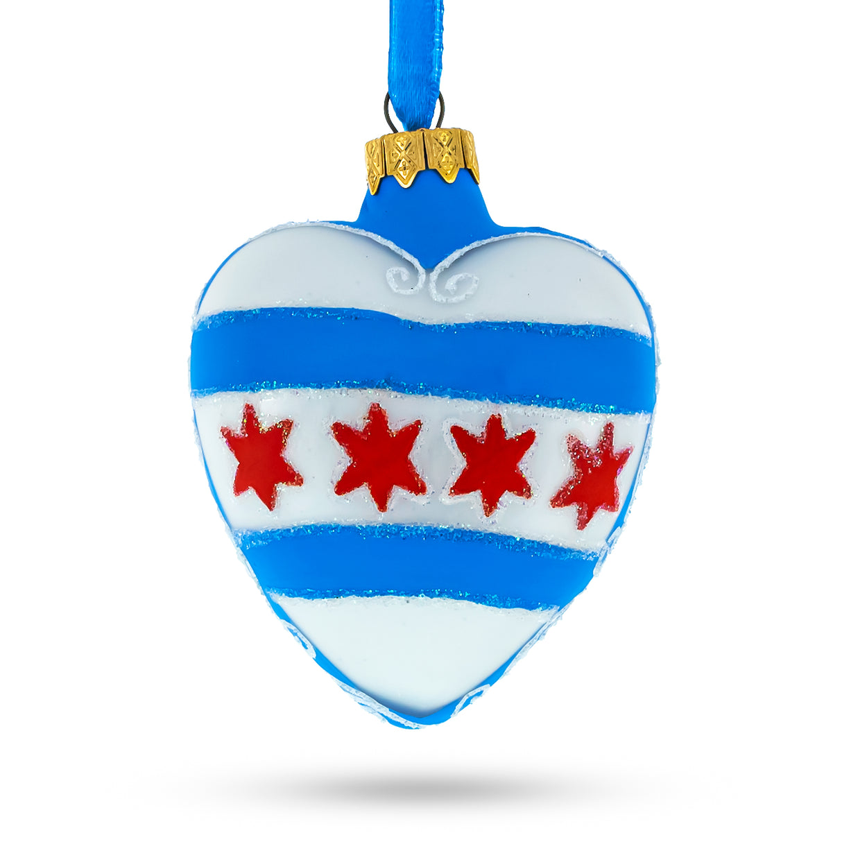 Buy Christmas Ornaments Travel North America USA Illinois Chicago by BestPysanky Online Gift Ship