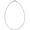 Silver Tone Stainless Steel Boston Chain (1.5mm) 19 Inches in Silver color