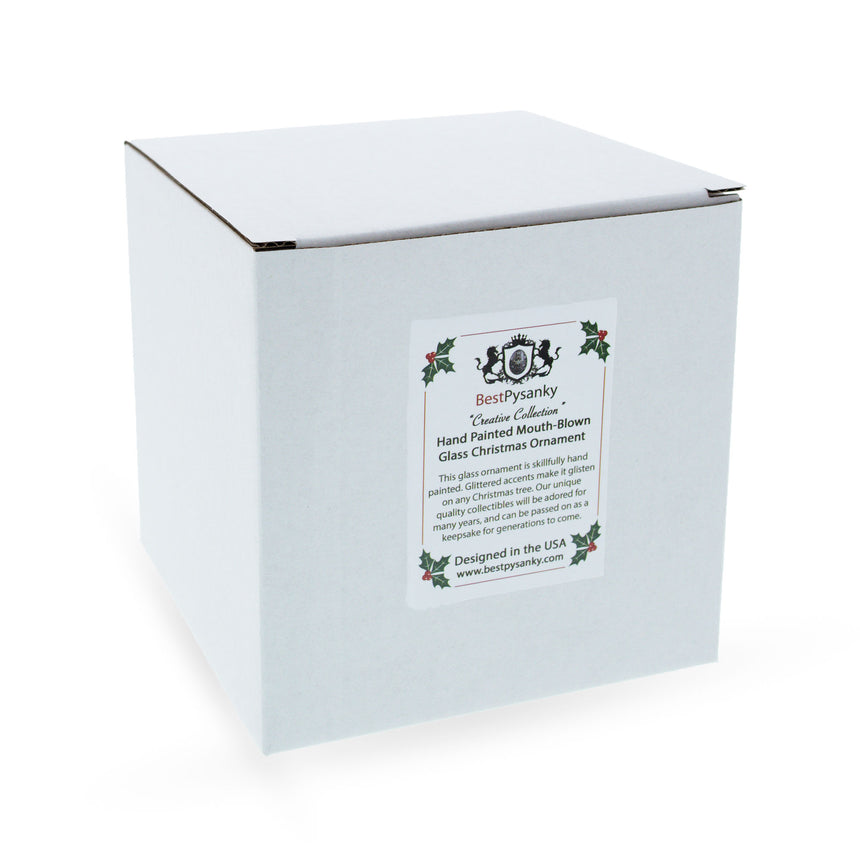 Quirky Toilet Glass Christmas Ornament , dimensions in inches:  x  x