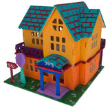 Family Home House Building Model Kit Wooden 3D Puzzle , dimensions in inches: 8.25 x 7.5 x 7