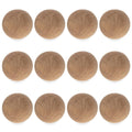 12 Unfinished Unpainted Wooden Balls for Craft DIY 1.5 Inches in Beige color Round