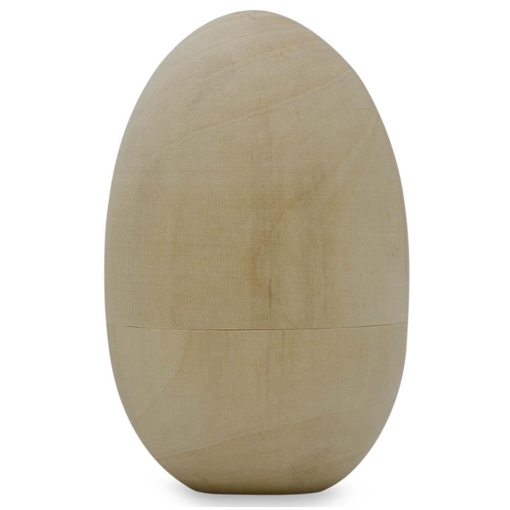 BestPysanky online gift shop sells fillable unfinished wooden easter eggs set of 6 hollow blank unpainted craft forms spring decor painting project gift containers