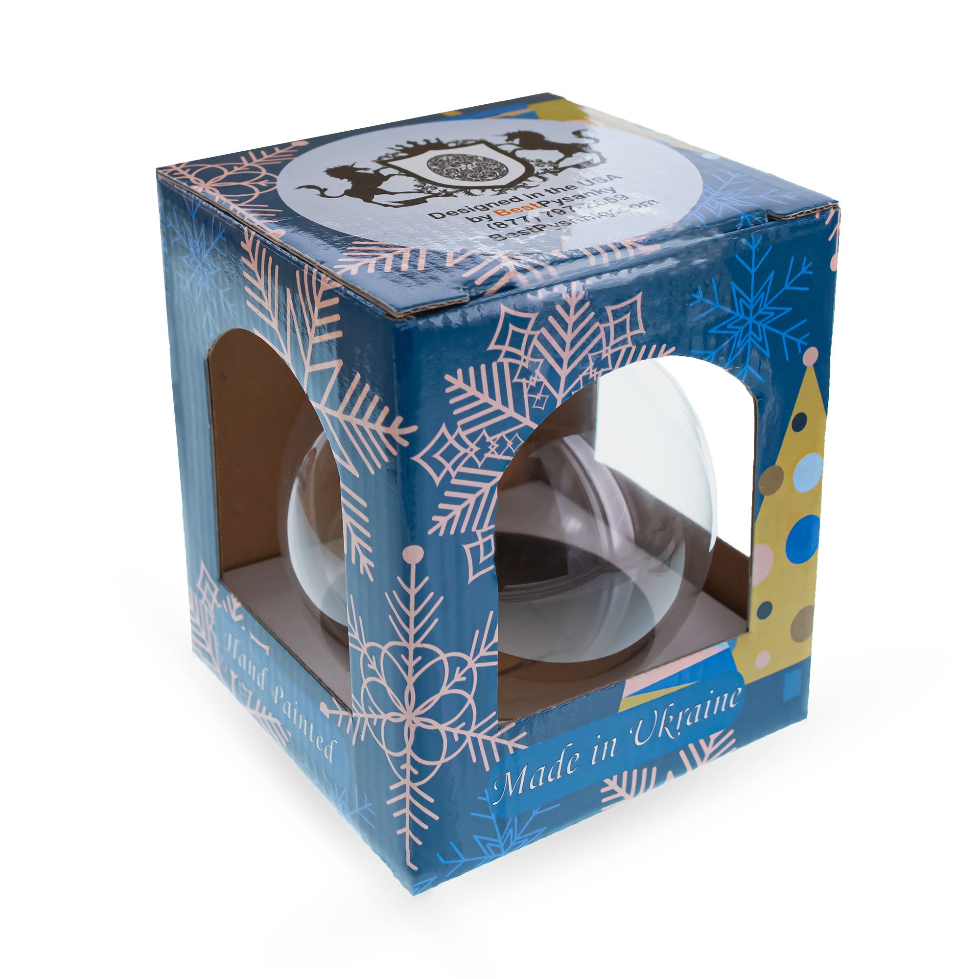 Old Town (Altstadt), Tbilisi, Georgia Glass Ball Christmas Ornament 4 InchesUkraine , dimensions in inches: 4 x 4 x 4