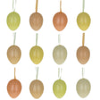 Bag of 12 Pastel Yellow Colors Plastic Easter Egg Ornaments 2.35 Inches in Yellow color Oval