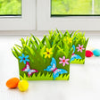 Fabric Set of 2 Spring Flowers and Butterflies Easter Felt Decorative Centerpiece in Green color