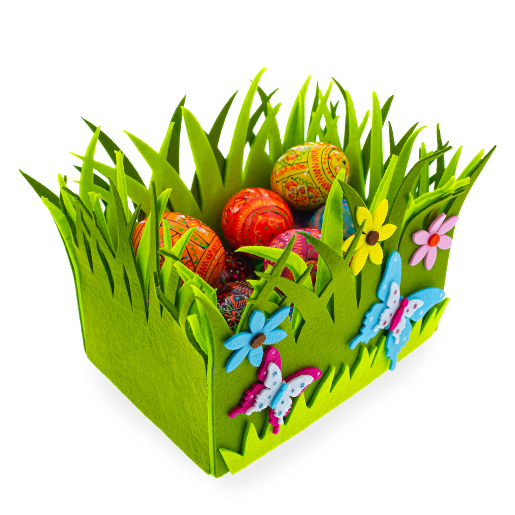 Shop Set of 2 Colorful Felt Butterfly and Flower Spring Centerpieces for Tables and Shelves 6 Inches Tall. Buy Easter > Figurines Green