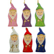Wizards Wooden Christmas Ornaments in Multi color,  shape