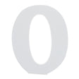 Courier Font White Color Wooden Letter O (6 Inches) in White color