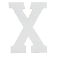 Courier Font White Color Wooden Letter X (6 Inches) in White color