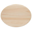 Wood Unfinished Unpainted Wooden Oval Shape Cutout DIY Craft 12 Inches in Beige color Oval