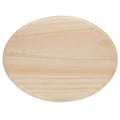 Unfinished Unpainted Wooden Oval Shape Cutout DIY Craft 12 Inches in Beige color Oval