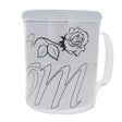 Plastic Mugs with Text "LOVE YOU" DIY Craft in White color