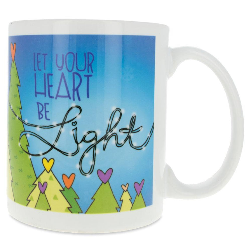 Let Your Heart Be Light Coffee Mug 4 Inches in Multi color