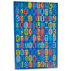 Paper 600 Letters and Numbers Stickers in Multi color Rectangular
