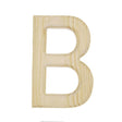 Unfinished Unpainted Wooden Letter B (6 Inches) in Beige color,  shape