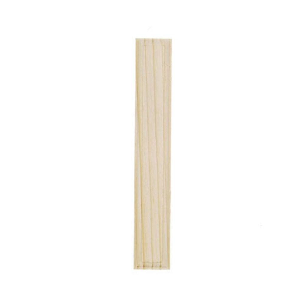 Unfinished Unpainted Wooden Letter I (6 Inches) in Beige color,  shape