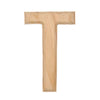 Wood Unfinished Unpainted Wooden Letter T (6 Inches) in Beige color