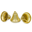Set of 3 Gold Tone Metal Bells 1.5 Inches in Gold color,  shape