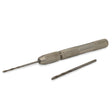 Wood and Leather Miniature Metal Hand Drill in Gray color,  shape