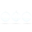 Set of 3 Openable Fillable Clear Plastic Ball Christmas Ornaments DIY Craft 4 Inches in Clear color Round