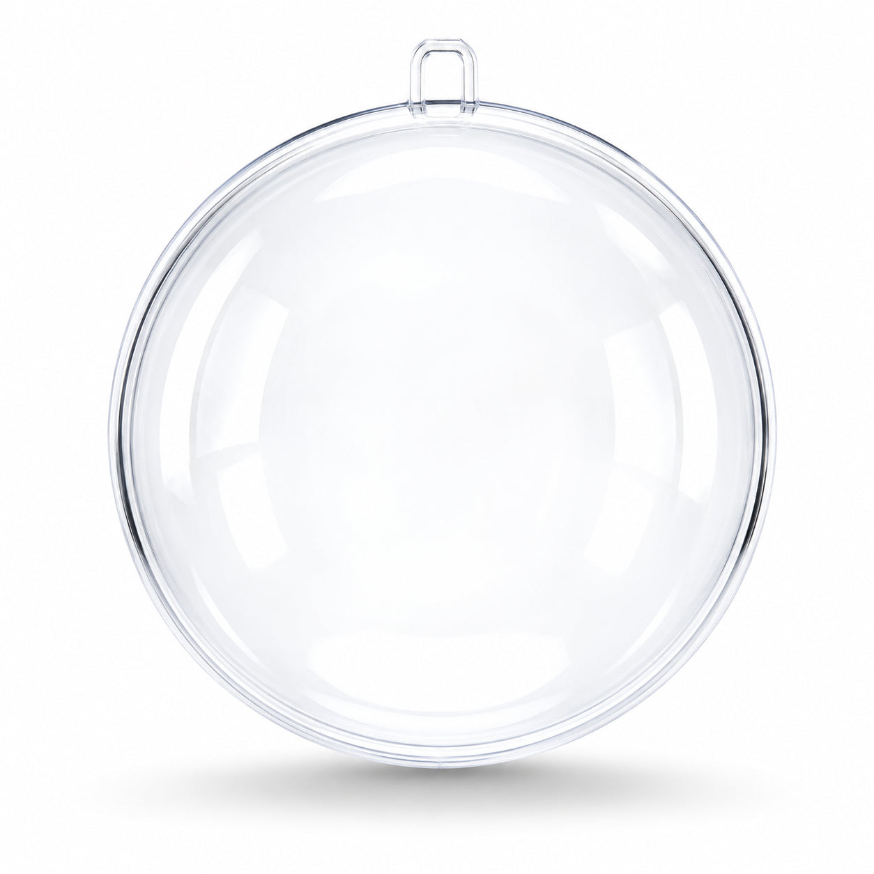 Set of 3 Openable Fillable Clear Plastic Ball Christmas Ornaments DIY Craft 4 InchesChina , dimensions in inches: 4 x  x