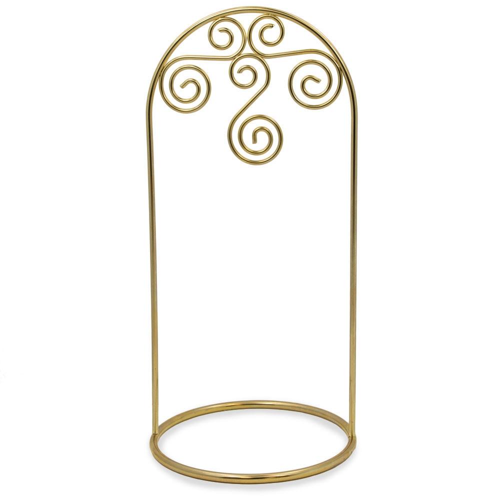 BestPysanky online gift shop sells display hangers holders multiple single metal wire chrome decorative golden silver tabletop decor small large