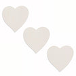4.75-Inch Unfinished Wooden Heart Cutouts for DIY Crafts: Set of 3 in Beige color Heart