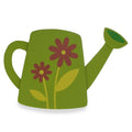 Painted Finished Wooden Watering Can Shape Cutout DIY Craft 4 Inches in Multi color