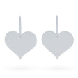 Set of 2 Hearts Plaster Christmas Ornaments 3.2 Inches in White color, Heart shape