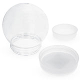 Plastic Create Your Clear Plastic Water Globe DIY Craft 4.3 Inches in Clear color Round