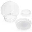 Plastic Create Your Clear Plastic Water Globe DIY Craft 4.3 Inches in Clear color Round