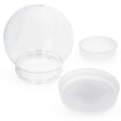 Create Your Clear Plastic Water Globe DIY Craft 4.3 Inches in Clear color, Round shape