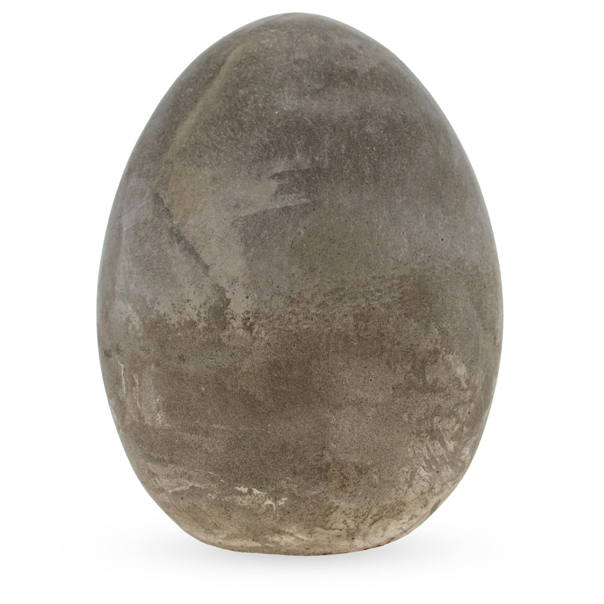 Cement Flat Bottom Cement Egg 4 Inches in Gray color Oval
