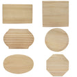 Set of Wooden Plaques DIY Crafts Blanks Unfinished in Beige color