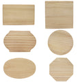 Set of Wooden Plaques DIY Crafts Blanks Unfinished in Beige color