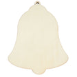 Unfinished Wooden Bell Shape Cutout DIY Craft 5.25 Inches in Beige color,  shape