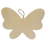 Butterfly Wood Plaque with Hanger 11.5 Inches in Blue color,  shape