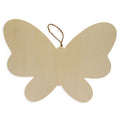 Butterfly Wood Plaque with Hanger 11.5 Inches in Blue color