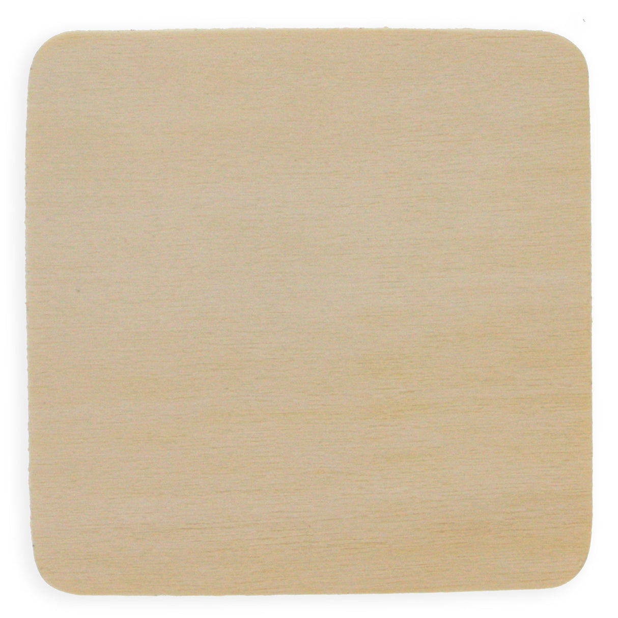 3-Inch Unfinished Square Wooden Plaque for DIY Crafts in Beige color, Square shape