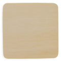 3-Inch Unfinished Square Wooden Plaque for DIY Crafts in Beige color Square
