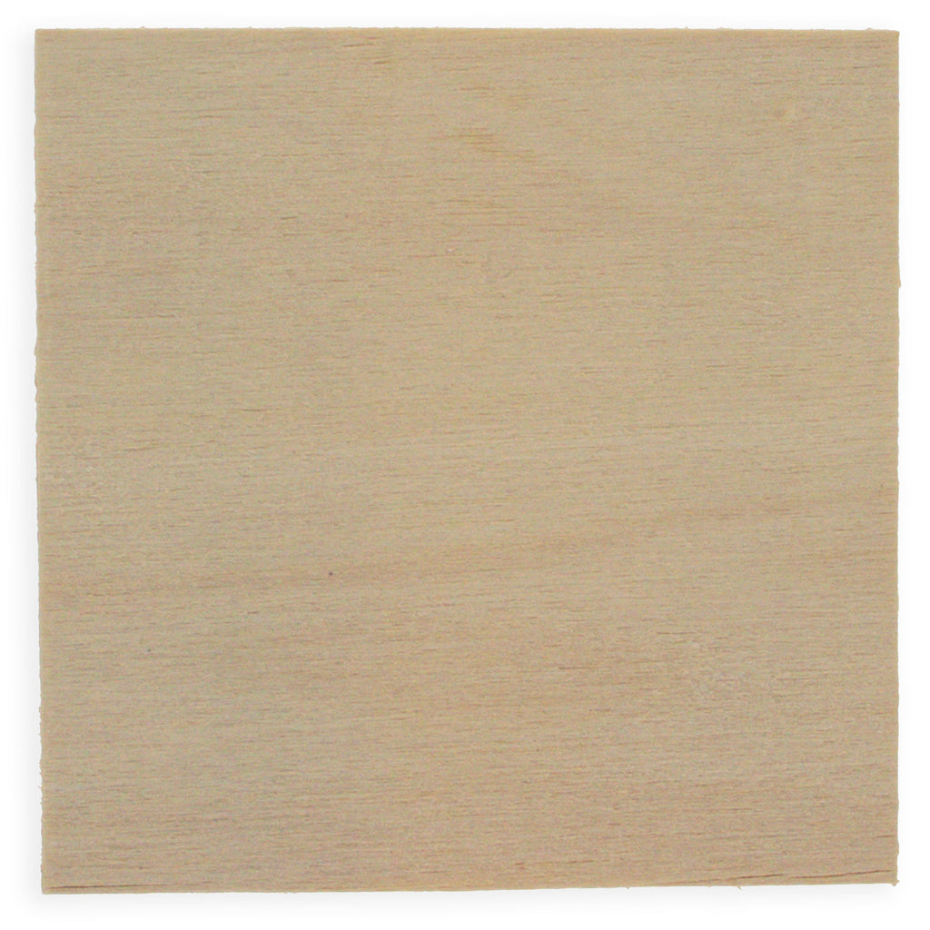 Wood Square Wooden Plaque DIY Crafts Blanks Unfinished 2.9 Inches in Beige color Square