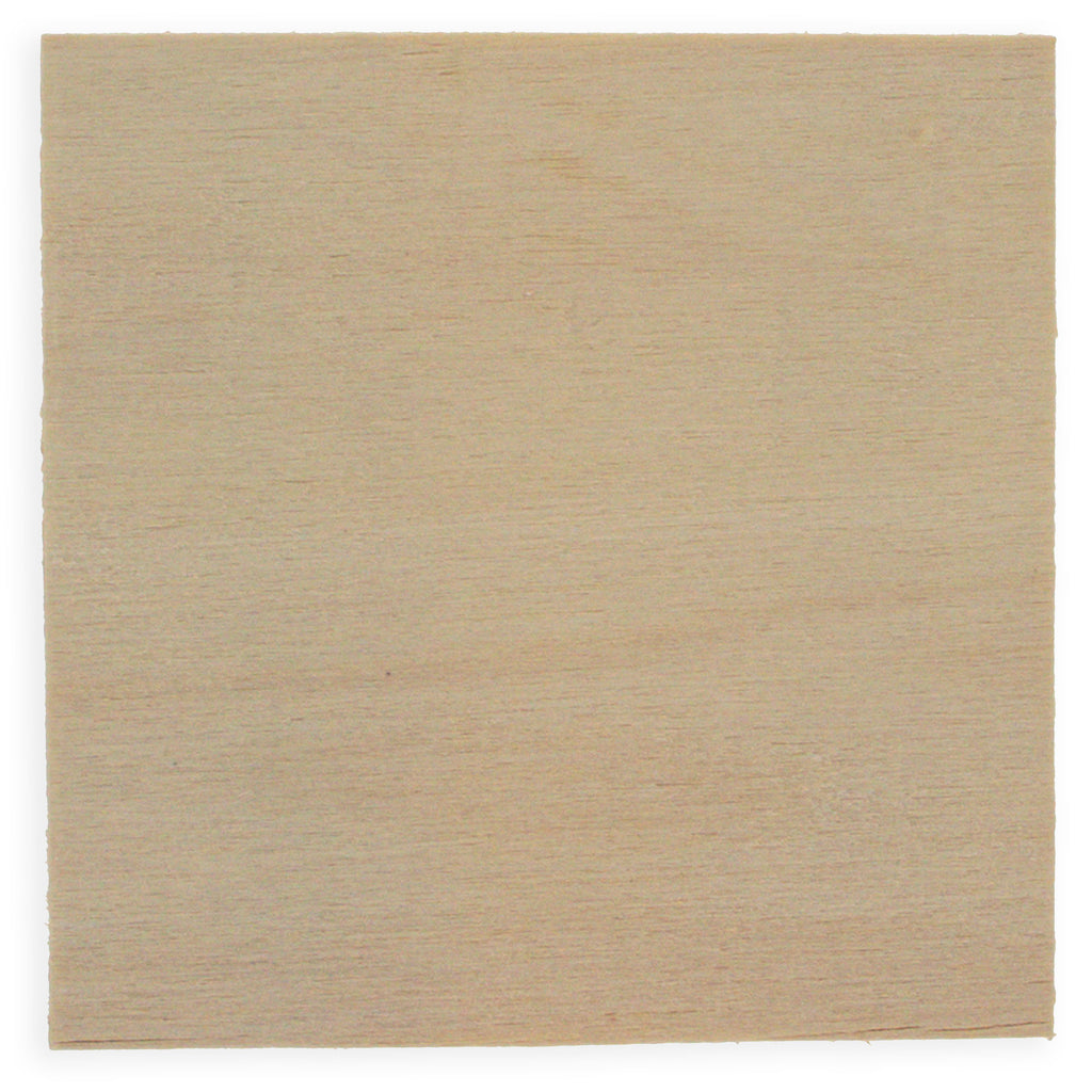 Square Wooden Plaque DIY Crafts Blanks Unfinished 2.9 Inches in Beige color Square