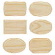 Wood 6 Assorted Size Wooden Unfinished Blank Plaques DIY Crafts in Beige color Rectangle