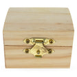Unfinished Wooden Jewelry or Storage Trinket Gift Box Chest with Clasp DIY Unpainted Craft 2.5 Inches in Beige color,  shape