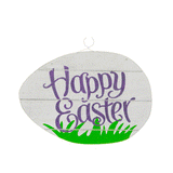 Easter Egg Wall Hanging Wall Decoration 11.5 Inches in Multi color Oval