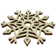 Unfinished Wooden Snowflake Shape Cutout DIY Craft 4.1 Inches in Beige color,  shape