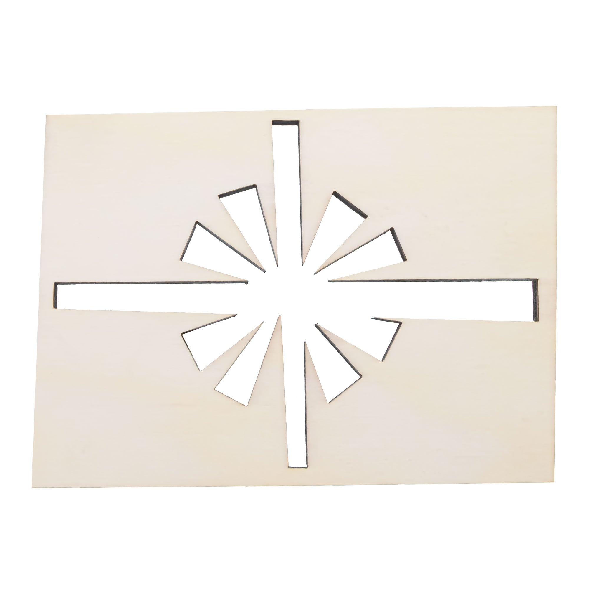 Unfinished Wooden Gift Box with the Ribbon Shape Cutout DIY Craft 4.7 Inches in Beige color