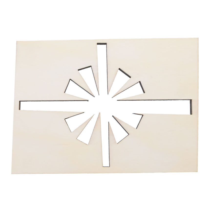 Unfinished Wooden Gift Box with the Ribbon Shape Cutout DIY Craft 4.7 Inches in Beige color