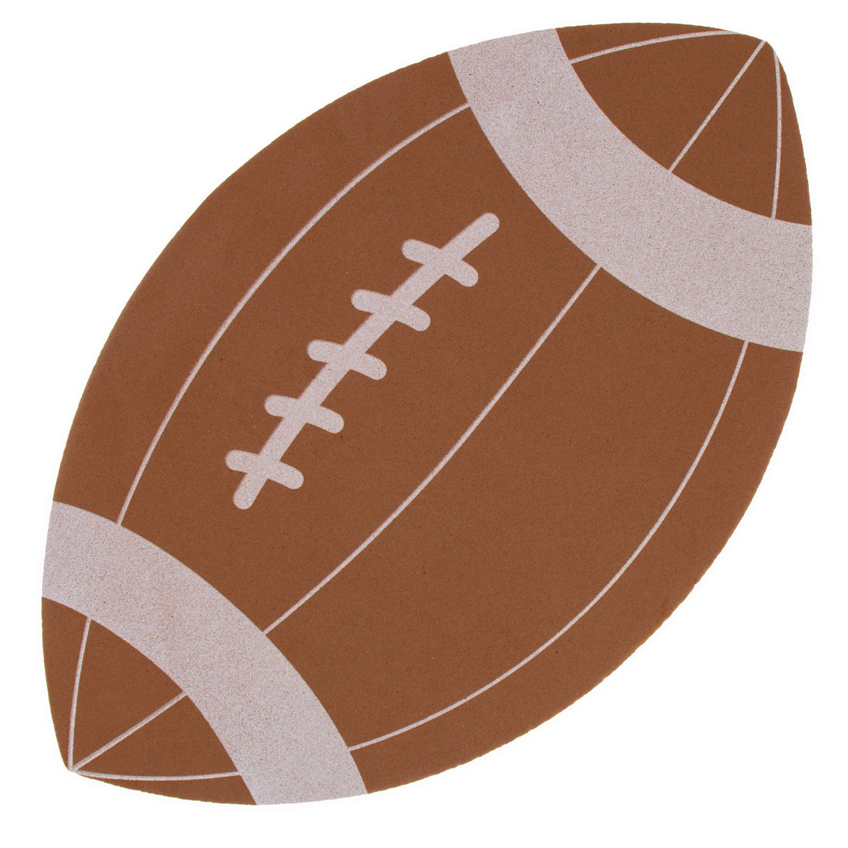 Foam Football Shape Cutouts DIY Craft 10.5 Inches in Multi color, Oval shape